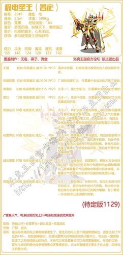 洛克王国雷王技能，洛克王国雷王努力值加点-第5张图片-流派游戏资讯网